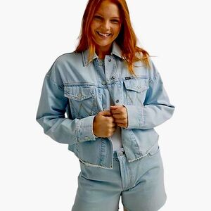 Wrangler Womens Western Crop Shacket size XL